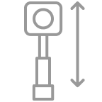 伸縮・チルトカメラ